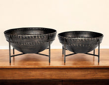 Load image into Gallery viewer, Decorative Bowl (Set of 2) (392174) - Black