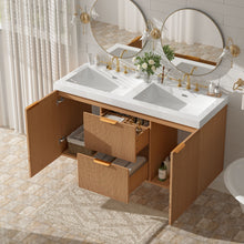Load image into Gallery viewer, Modern Wall Mounted Bathroom Vanity, Soft Close Doors