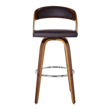 Load image into Gallery viewer, Swivel, Low Back Counter Height Bar Chair - Brown