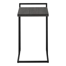 Load image into Gallery viewer, Wood And Metal End Table - Gray / Black