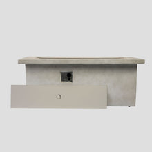 Load image into Gallery viewer, Rectangular Propane Gas Fire Pit Table With 60000 Btu For Outdoor Spaces - Light Gray