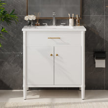 Load image into Gallery viewer, Bathroom Vanity With Sink, Soft Close Doors And Adjustable Shelf
