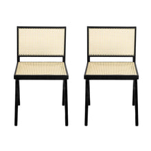 Load image into Gallery viewer, Chandigarh Dining Room Chairs With Natural Rattan (Set of 2)