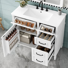 Load image into Gallery viewer, Modern Bathroom Vanity With Sink Top, Flip Drawer Design