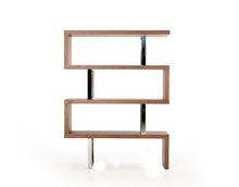 Load image into Gallery viewer, Four Tier Zig Zag Bookcase (482697) - Walnut