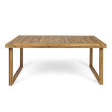 Load image into Gallery viewer, Outdoor Acacia Wood Dining Table, Sandblast Finish