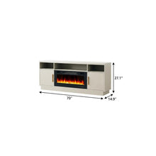 Load image into Gallery viewer, Fireplace TV Stand With Fireplace (734203) - Black