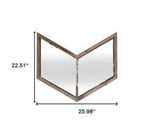 Load image into Gallery viewer, 23" Novelty Framed Accent Mirror - Brown