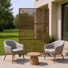 Load image into Gallery viewer, Three Panel Screen Room Divider (720105) - Brown