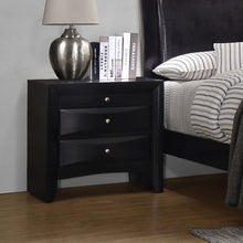Load image into Gallery viewer, Vollenhove - 2 Drawer Nightstand With Pull Out Tray Storage Solution - Black
