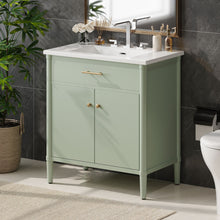 Load image into Gallery viewer, Bathroom Vanity With Sink, Soft Close Doors And Adjustable Shelf