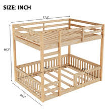 Load image into Gallery viewer, Stylish Bunk Bed With Ladder And Guardrails