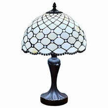 Load image into Gallery viewer, Metal Candlestick Table Lamp With White Dome Shade - Dark Brown