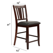 Load image into Gallery viewer, 7 Piece Counter Height Dining Set With Butterfly Leaf Table And Chairs - Brown / Espresso