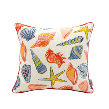 Load image into Gallery viewer, Square Coral Outdoor Pillows (Set of 2) - Multi