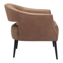 Load image into Gallery viewer, 27" Faux Leather Arm Chair - Brown And Black