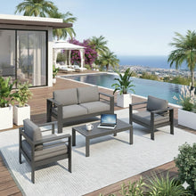 Load image into Gallery viewer, Outdoor Patio Set, All-Weather & Thick Cushions