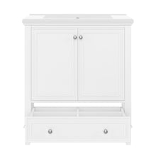 Load image into Gallery viewer, 30" Bathroom Vanity With Sink Combo Undermount Sink, Cabinet With Doors And Drawer - White
