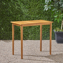Load image into Gallery viewer, Outdoor Minimalist Acacia Wood Rectangle Bar Table
