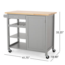 Load image into Gallery viewer, Contemporary Design Kitchen Cart With Wheels