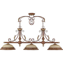 Load image into Gallery viewer, 21" Three Light Metal Dimmable Chandelier With Shades - Bronze