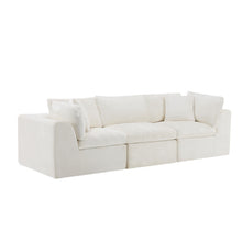 Load image into Gallery viewer, Chenille Modular Sofa Chaise With Toss Pillows (725205) - Beige