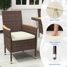 Load image into Gallery viewer, 5 Piece Patio Dining Set With Table