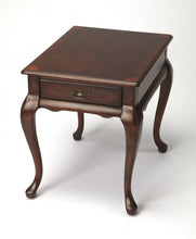 Load image into Gallery viewer, Solid And Manufactured Wood Rectangular End Table With Drawer - Dark Brown