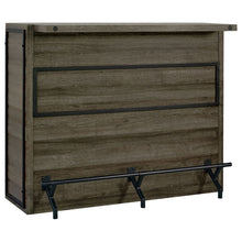 Load image into Gallery viewer, Garrison - 5 Shelf Home Bar Wine Cabinet With Stemware Racks And 12 Bottle Wine Storage - Oak