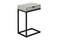 Load image into Gallery viewer, Drawer Metal Accent Table - Gray And Black