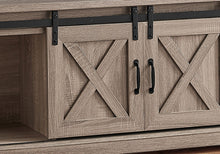 Load image into Gallery viewer, 59" Deep Cabinet Enclosed Storage TV Stand - Taupe