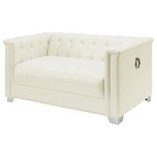 Load image into Gallery viewer, Earline - Upholstered Track Arm Loveseat - White