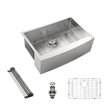 Load image into Gallery viewer, Farmhouse Kitchen Sink Stainless Steel Apron Front