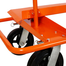Load image into Gallery viewer, Heavy Duty Drywall Sheet Cart & Panel Dolly With 2400Lbs Capacity, Mold On Rubber Wheels, Steel Construction - Orange
