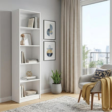 Load image into Gallery viewer, Five Tier Bookcase (546192) - White