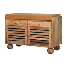 Load image into Gallery viewer, Shutter Shoe Rack With 2 Drawers - Beige