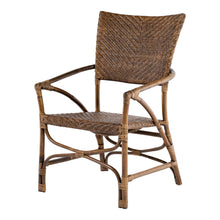 Load image into Gallery viewer, Rattan Open Back Dining Arm Chairs (Set of 2) - Natural