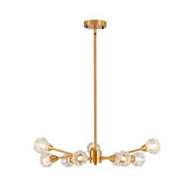 Load image into Gallery viewer, Nine Light Metal Chandelier - Gold