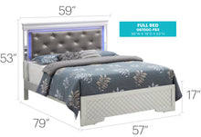 Load image into Gallery viewer, Bed With LED Light Accents Headboard