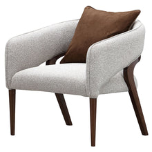 Load image into Gallery viewer, Houston - Accent Chair - Pebble / Walnut