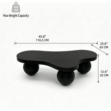 Load image into Gallery viewer, Cloud Shaped Coffee Table & 3 Ball Legs For Living Room - Black