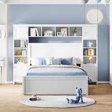 Load image into Gallery viewer, Bed With All In One Cabinet, Shelf And Sockets, Trundle