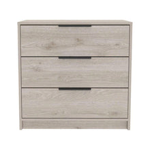 Load image into Gallery viewer, Wood Three Drawer Dresser - Light Gray