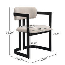 Load image into Gallery viewer, Upholstered Dining Armchairs (Set of 2)