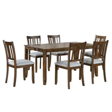 Load image into Gallery viewer, Kitchen Dining Set, Rectangular Dining Table With Upholstered Chairs