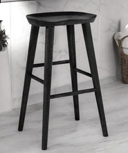 Load image into Gallery viewer, Backless Bar Height Bar Chair - Black