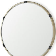 Load image into Gallery viewer, 29" Metal Round Framed Accent Mirror - Gold / Black
