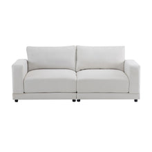 Load image into Gallery viewer, Modern Square Arm Sofa With Soft Fabric Upholstery, Deep Cushions