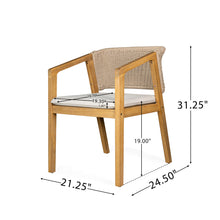 Load image into Gallery viewer, Patio Dining Chair (Set of 2) - Light Teak