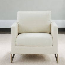 Load image into Gallery viewer, Upholstered Arm Chair - Cream And Gold